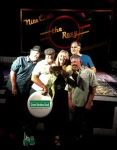Green Shoebox Band Selfie at the Roxy