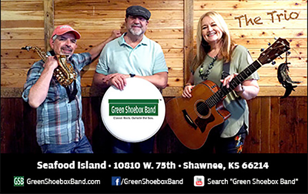 Green Shoebox Band Trio at Seafood Island