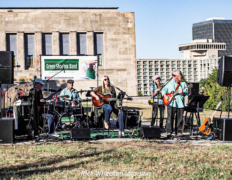 Green Shoebox Band at KC United Art Festival Green Shoebox Band