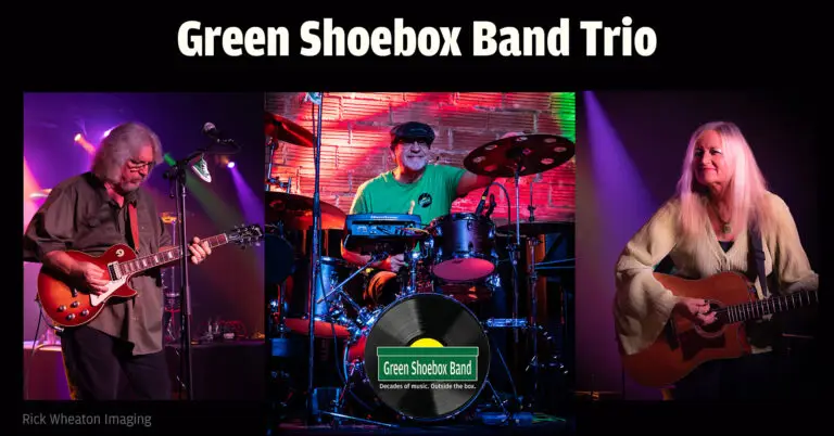 Green Shoebox Band Trio