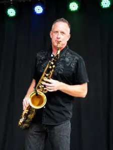Stan Wood stage sax